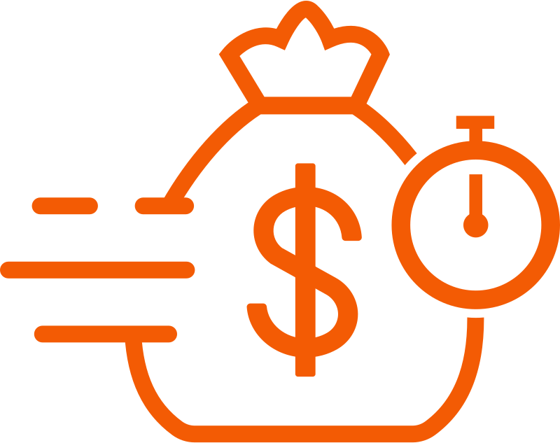 Ícone de dinheiro rápido